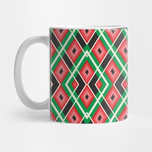 Red buffalo check-plaid-tartan pattern Mug